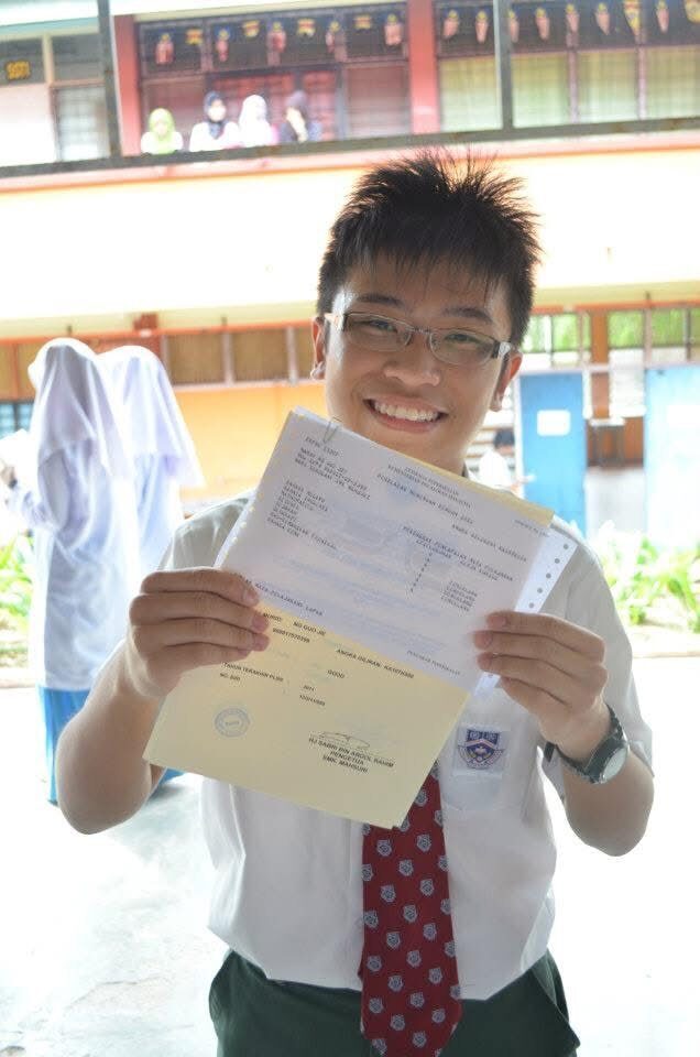 Guo Jie in secondary school
